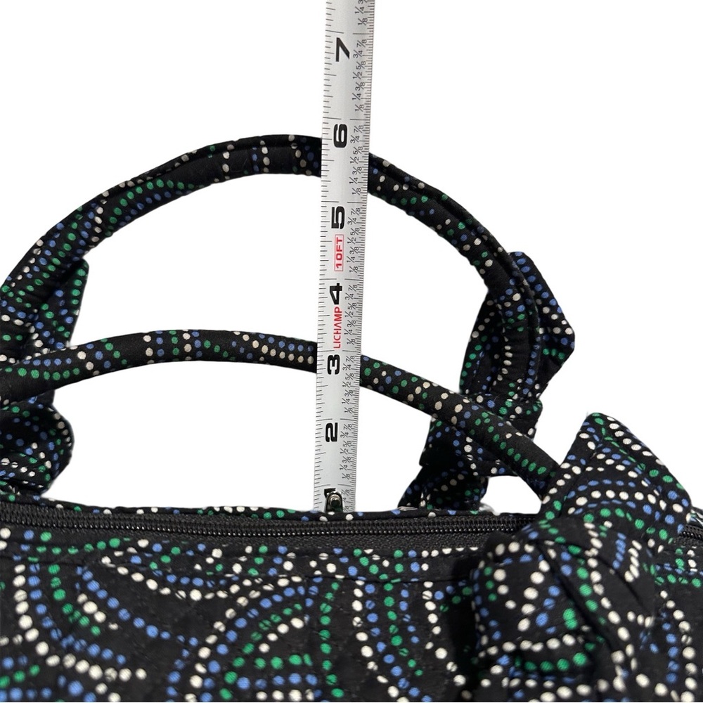 Vera Bradley Perfect Companion Satchel Handbag Adjustable Shoulder Strap Black - Picture 12 of 17